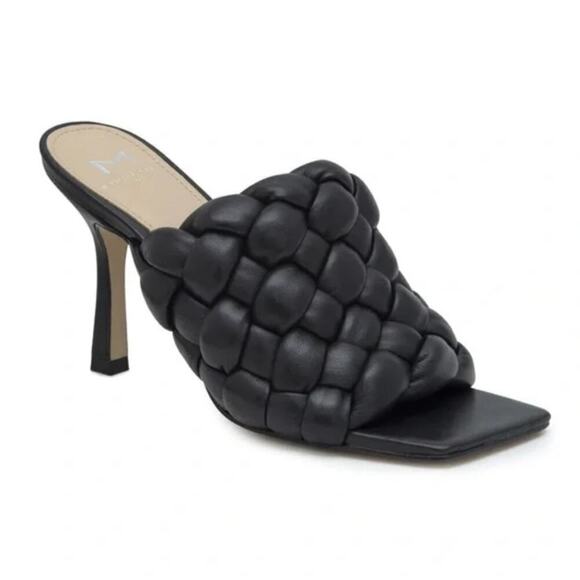 Marc Fisher Shoes - Marc Fisher Dakina Square Toe Slide Black Size 11